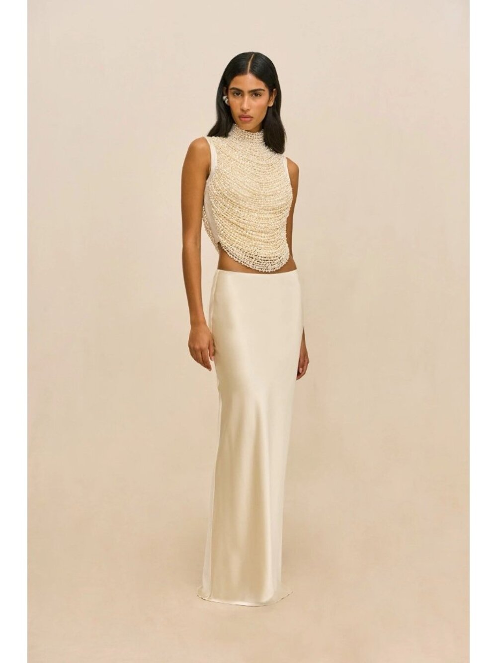 Cult Gaia Taraji Sleeveless Top in Pearl Draped - Picture 6 of 6